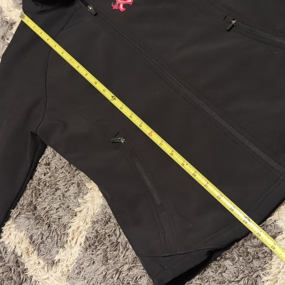 Lope For Hope Pink Horse Co Breast Cancer Horse Hard-shell Black Jacket Womens M - Picture 8 of 10